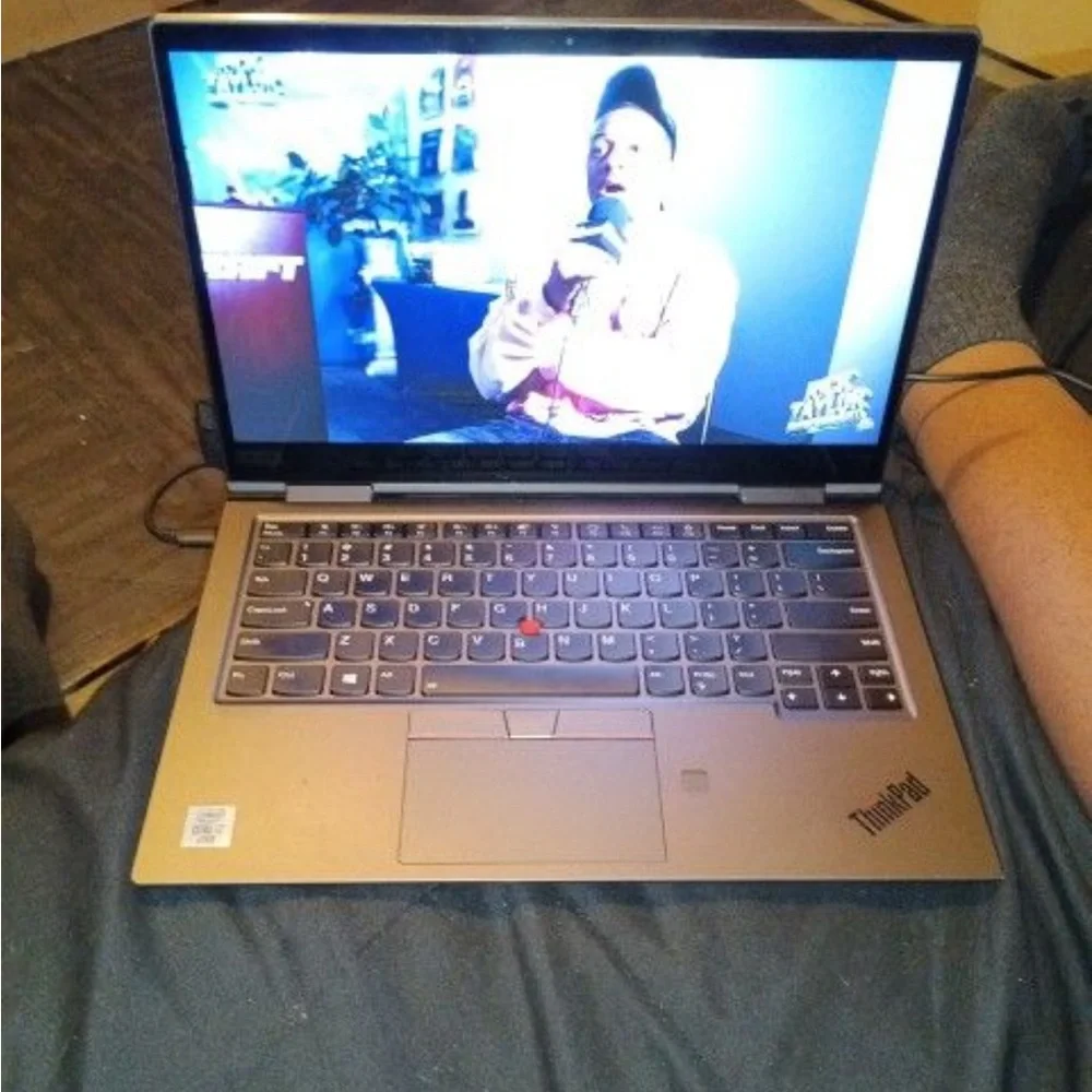 Lenovo Gray Laptop with Black Accents